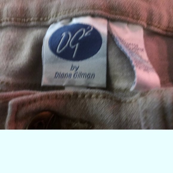 DG By Diane Gilman Beige Stretch Ankle Jeans 14P - Picture 7 of 7
